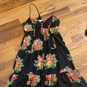 Boho American Eagle floral midi dress size 2